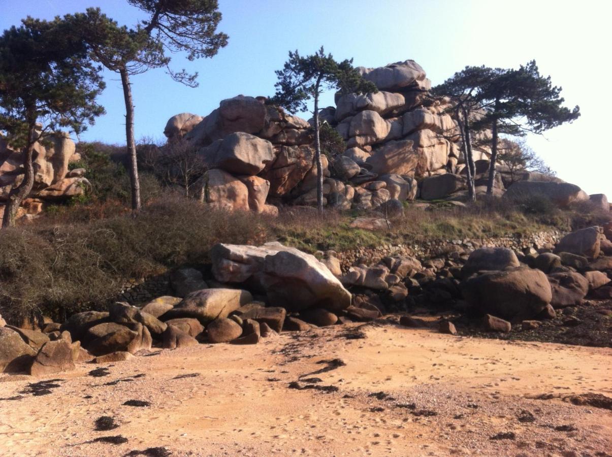 Trestraou, Cote De Granit Rose, Studio Vue Mer, Rez-De-Chaussee Perros-Guirec Luaran gambar